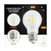BlueStars Bombilla LED vintage A19 E26 120 V 5 W_4