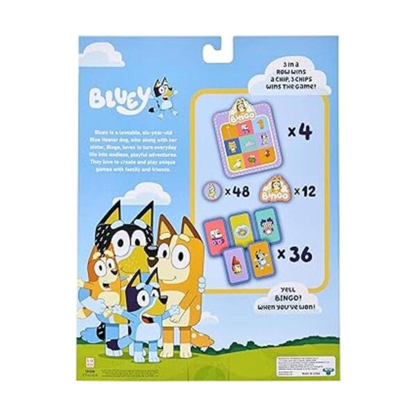 Bluey Juego de cartas de bingo de Bingo Divertido juego_2