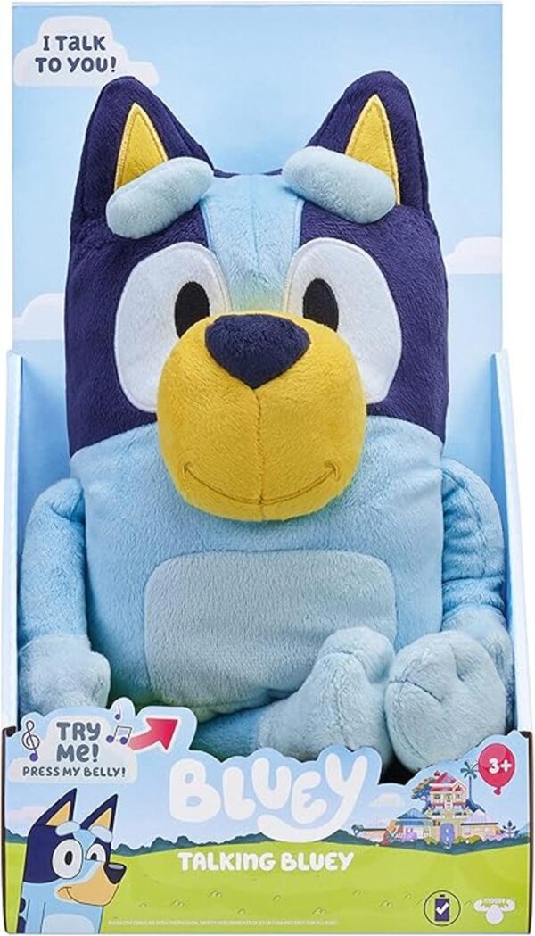 Bluey Peluche Talking Bluey de 13 pulgadas interactivo_1