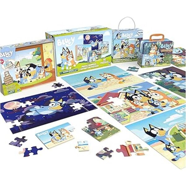 Bluey Juego de rompecabezas 11 rompecabezas de 8 y 24_3