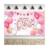 Blulu Fondo para decoración de fiesta de bebé tela_1