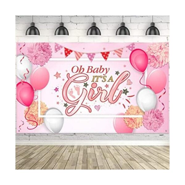 Blulu Fondo para decoración de fiesta de bebé tela_1