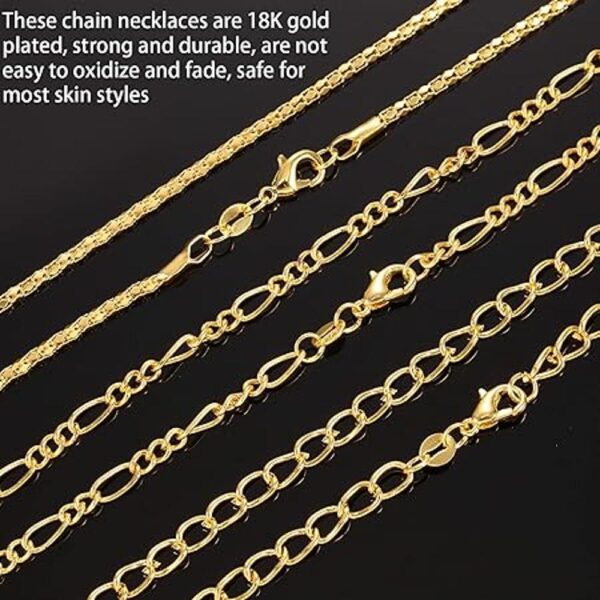 Blulu 24 piezas de varios estilos chapado en oro o plata