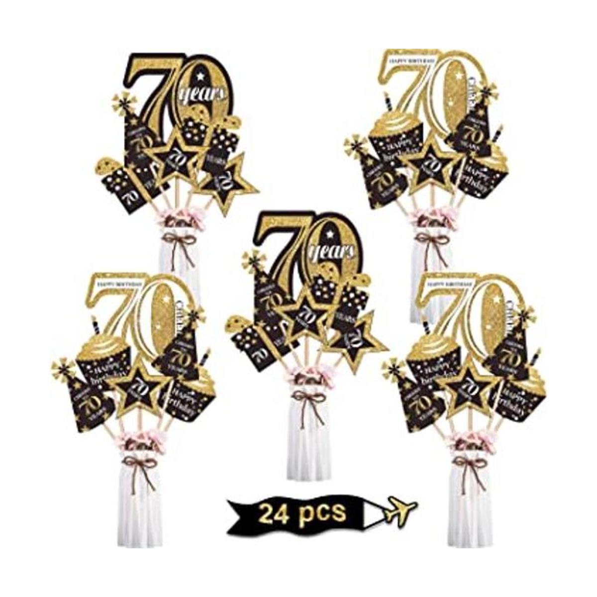 Blulu Juego de 70 decoraciones de fiesta de cumpleaños