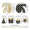 Blulu Juego de 70 decoraciones de fiesta de cumpleaños_2