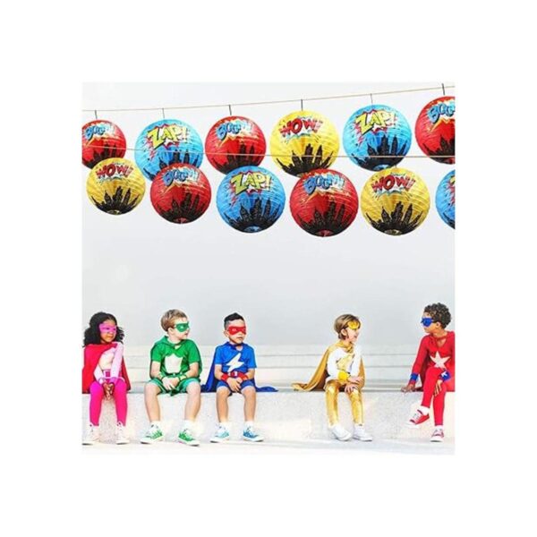 Blulu 6 faroles de papel colgantes para fiestas de