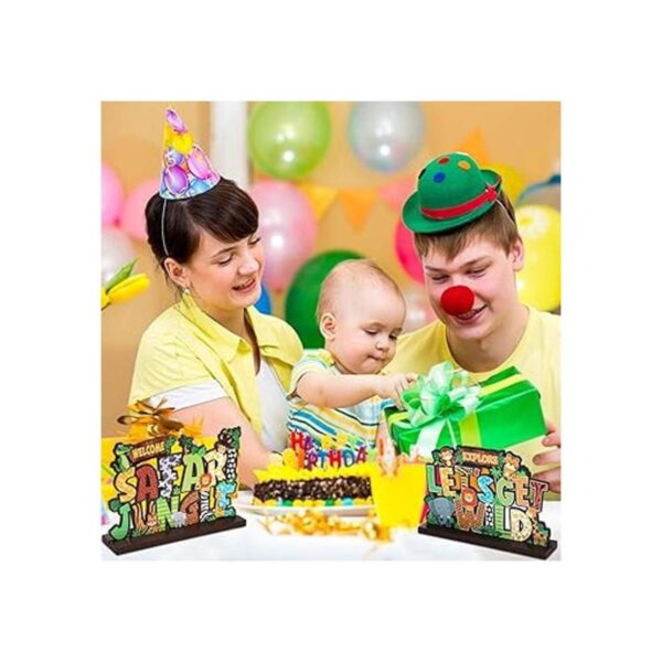 Blulu Safari Jungle Animales Party Signs Jungle Theme