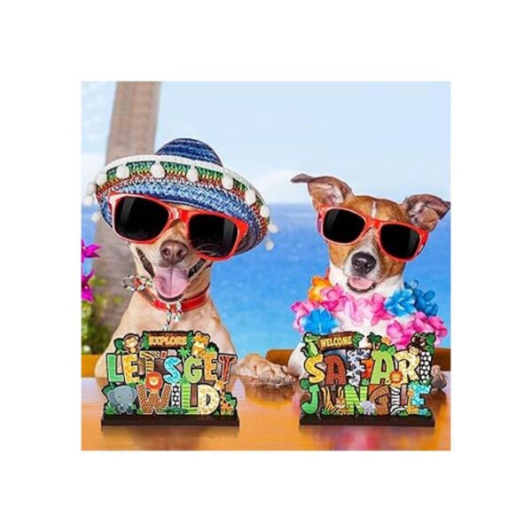 Blulu Safari Jungle Animales Party Signs Jungle Theme