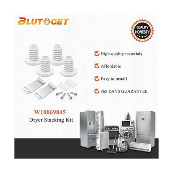 Blutoget Kit de apilamiento de secadora W10869845