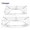 Blutoget WB31M20 WB31M19 Sartenes de porcelana de