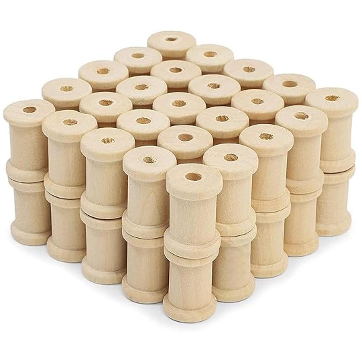 Bobinas de madera vacías para manualidades 075 x 1