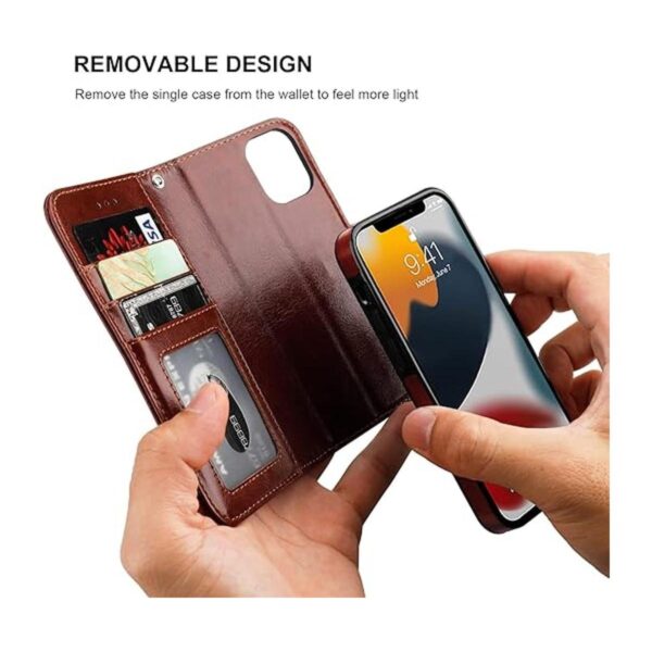 Bocasal Funda tipo billetera desmontable para iPhone 13_4