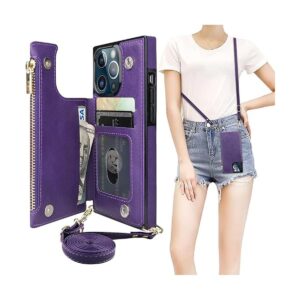 Bocasal Funda tipo cartera cruzada para iPhone 13 Pro con_1