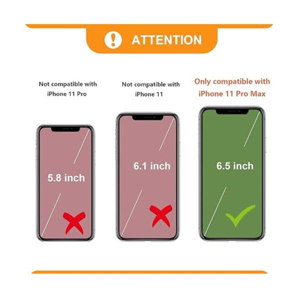 Bocasal Funda tipo cartera cruzada para iPhone 11 Pro Max_2