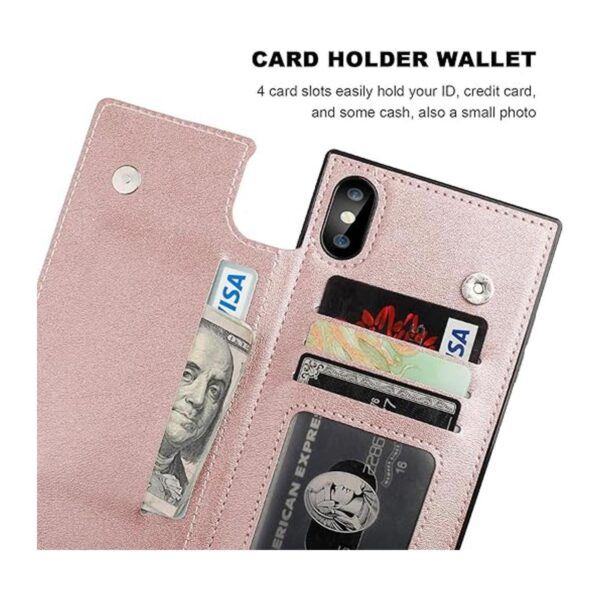 Bocasal Funda cruzada tipo cartera para iPhone Xs Max_3
