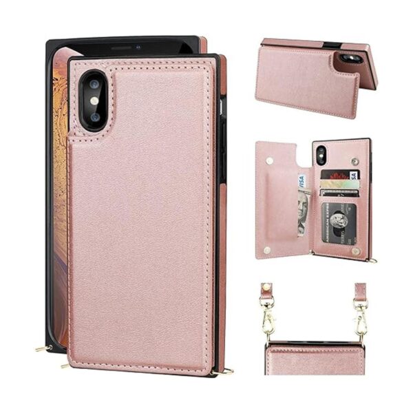 Bocasal Funda cruzada tipo cartera para iPhone Xs Max_1