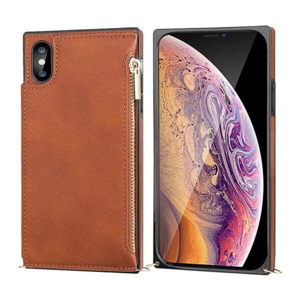 Bocasal Funda tipo cartera cruzada para iPhone Xs Max con_5