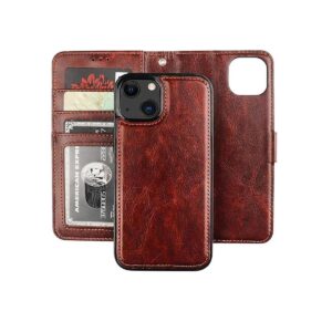 Bocasal Funda tipo cartera desmontable para iPhone 13 con_1