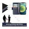 Bocasal Funda tipo cartera para iPhone 1212 Pro soporte_3