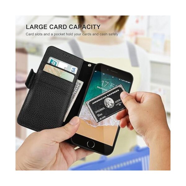 Bocasal Funda tipo cartera para iPhone SE 2022SE_4
