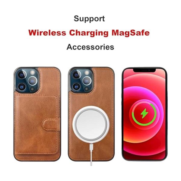 Bocasal Funda tipo cartera para iPhone 13 Pro Max_4