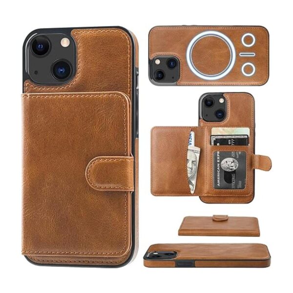 Bocasal Funda tipo cartera para iPhone 13 compatible con_1