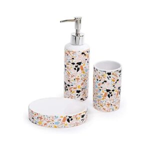 Bodico Juego de accesorios de baño 3 piezas 8.0 x 7.0