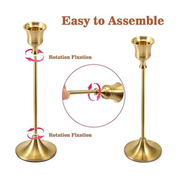 Bochino Candelabros cónicos juego de 6 portavelas de