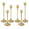 Bochino Candelabros cónicos juego de 6 portavelas de
