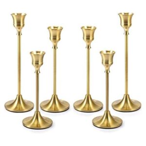Bochino Candelabros cónicos juego de 6 portavelas de