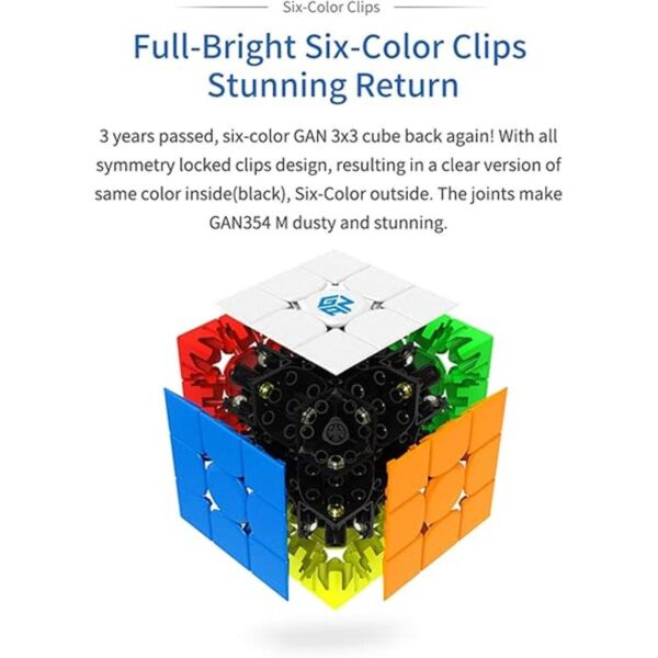 Bokefenuo GAN354 M v2 Cubo magnético de velocidad de 3 x_5
