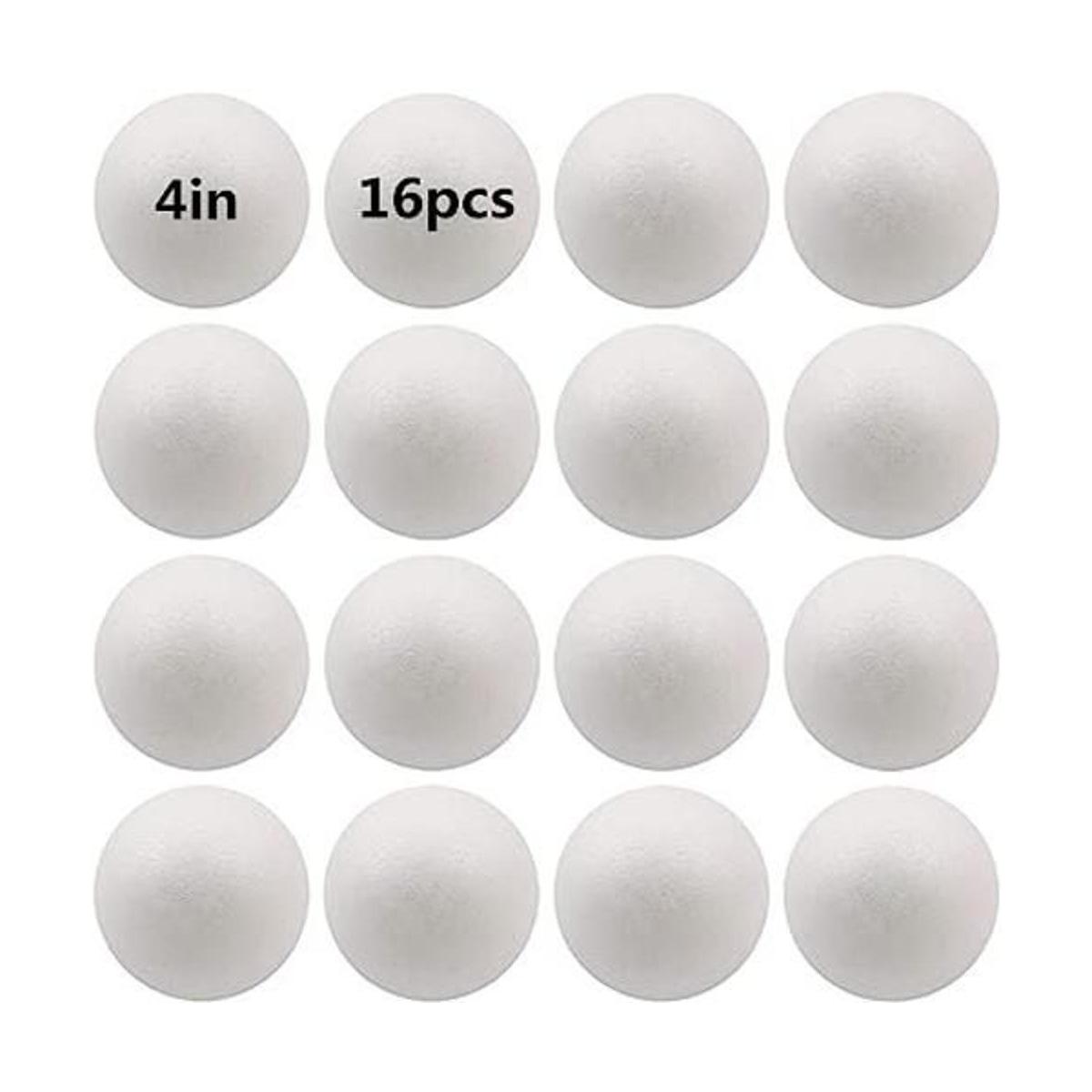 Bola de espuma para manualidades de 4.0 in 16 unidades de