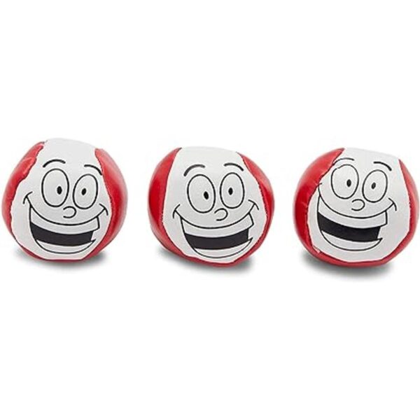 Bolitas de malabares con 4 diseños divertidos de cara