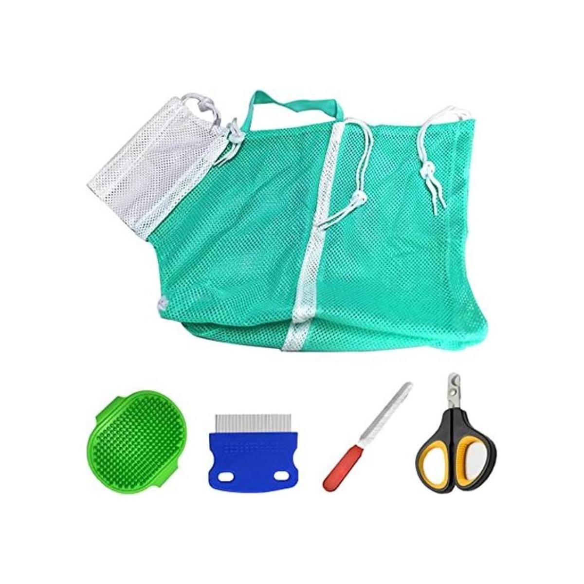 Bolsa de baño para gatos con red de ducha para gatos y