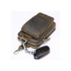 Bolsa de cuero genuino para la cadera teléfono celular_3