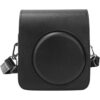 Bolsa de cámara funda protectora de cuero PU con correa_3