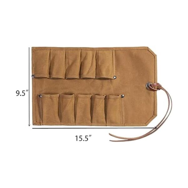 Bolsa de herramientas de lona encerada resistente para