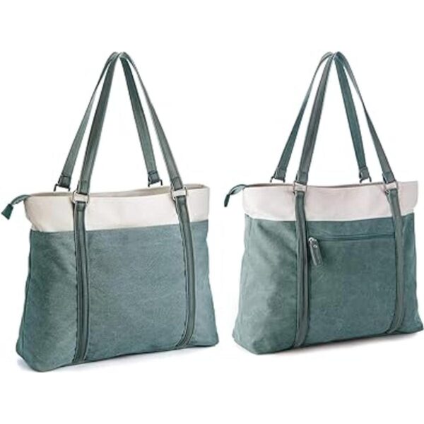 Bolsa de mano para laptop para el trabajo lona ligera de_5
