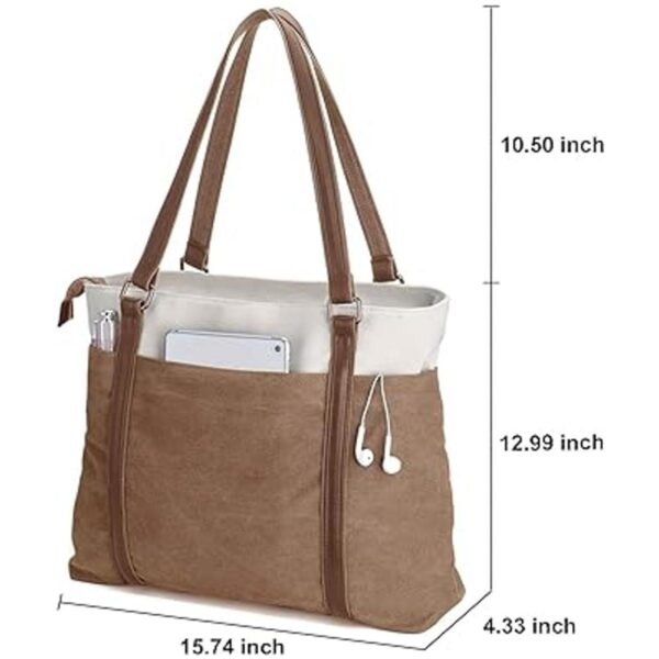 Bolsa de mano para laptop para el trabajo lona ligera de_2