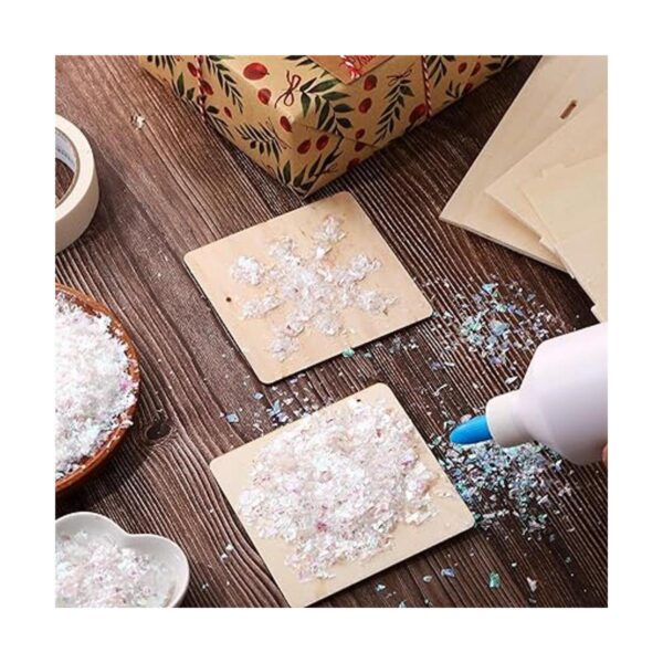 Bolsa holográfica de confeti metálico brillante de color