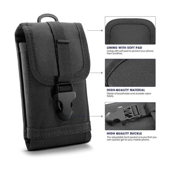 Bolsa táctica Molle ejército cintura Holster Teléfono_4