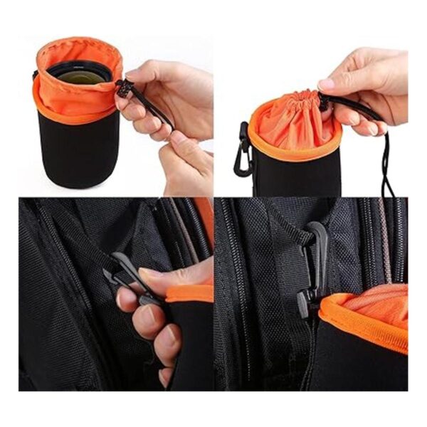 Bolsa para lentes impermeable para lente de cámara SLR_5