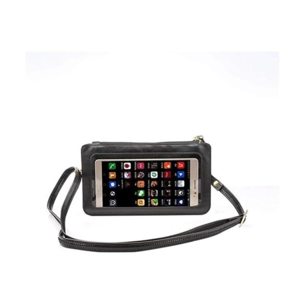 Bolsa para teléfono con pantalla táctil de piel sintética_4