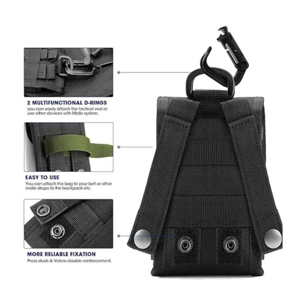 Bolsa táctica Molle ejército cintura Holster Teléfono_3