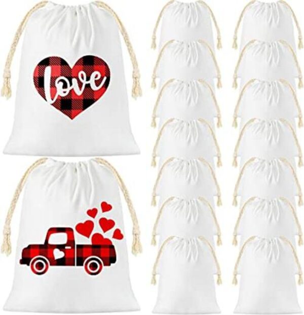Bolsas en blanco de sublimación con cordón de Navidad