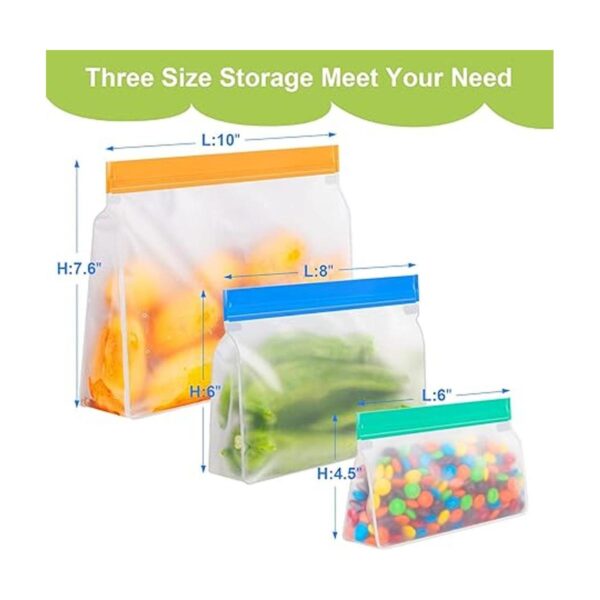 Bolsas reutilizables de almacenamiento de alimentos de_2