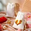 Bolsas en blanco de sublimación con cordón de Navidad