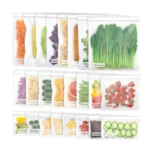 Bolsas reutilizables para guardar alimentos paquete de 24