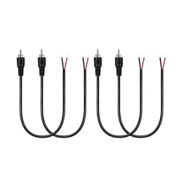 Bolvek Paquete de 4 conectores RCA macho a cable de_1