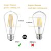 Bombilla Edison de 12 V 6 W E26 12 V equivalente a